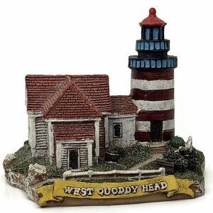West Quoddy Head James Alex IMP Lighthouse Decorative Figurine